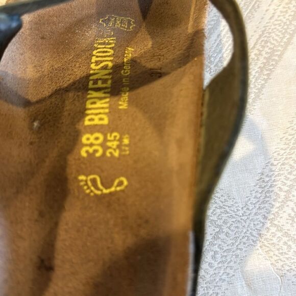 Birkenstock Women’s Gizeh Birko-Flor Silver Flip Flop - Size 38 - Picture 4 of 6